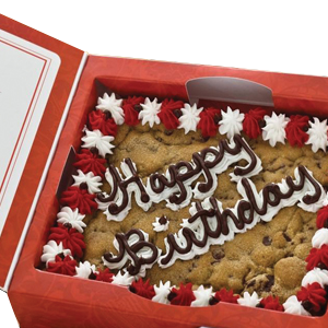 Happy Birthday Red Cookie Card