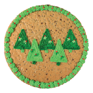 Festive Trees Cookie Cake