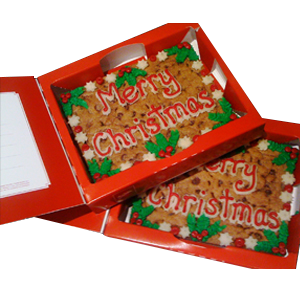 Holly Christmas Cookie Card