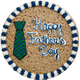 Fathers Day Tie Cookie Cake