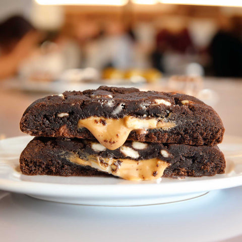 Peanut Butter Cup Loaded Cookies