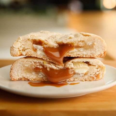 Salted Caramel Loaded Cookies