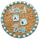 Baby Blocks Cookie Cake