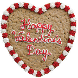 Happy Valentines Day Cookie Cake