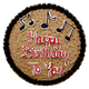Music Notes Cookie Cake