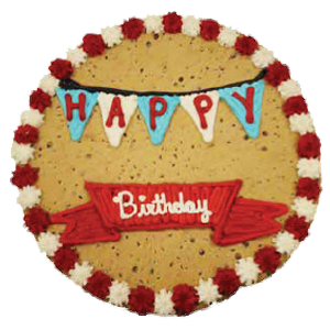 Message Banner Cookie Cake